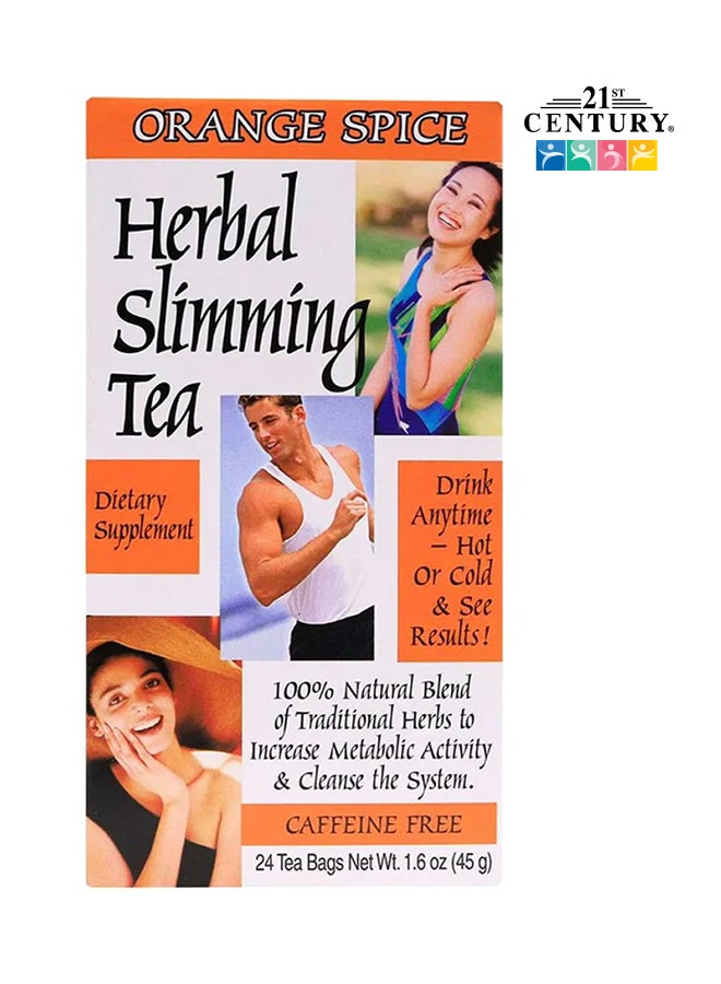 شاي الأعشاب للتنحيف بالبرتقال - يختوي على 24 كيس.